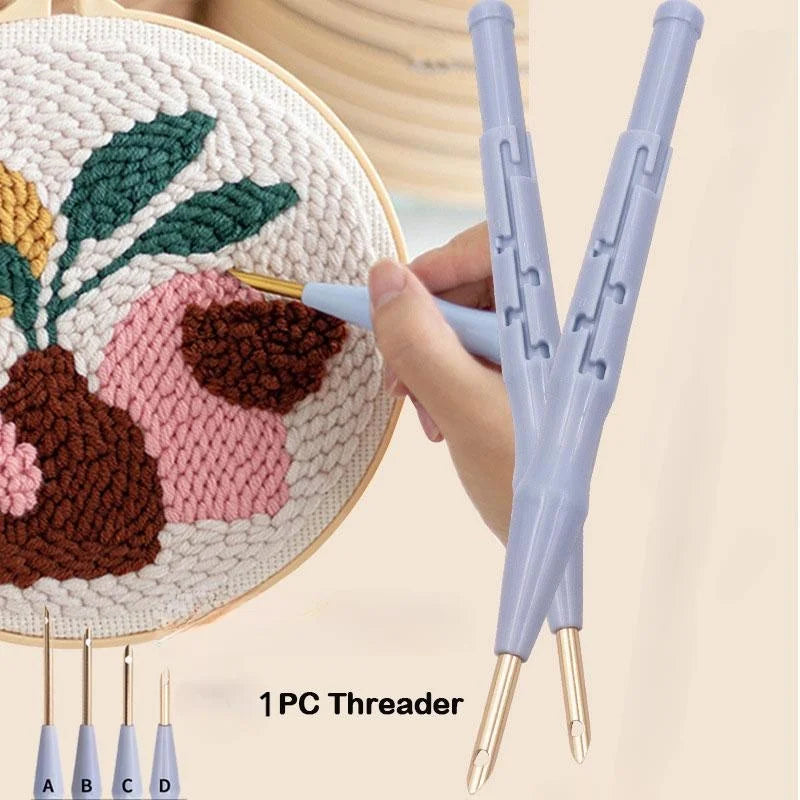 Punch Needle Embroidery Kit – Magic Needle Pen & DIY Tool Embroidery Needle Kit Babs