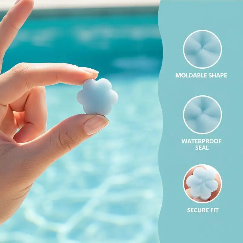 Flower Silicone Earplugs for Sleep & Swimming – 6 Pack Silicone Earplugs Babs
