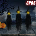 Glowing Halloween Witch Ornament | Sound-Activated LED Lights Halloween Outdoor Ornament Babs 3PCS