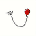 Red Balloon Cartoon Alloy Brooch – Cute Gift Accessory Fashion Brooch Pin Babs 1pc