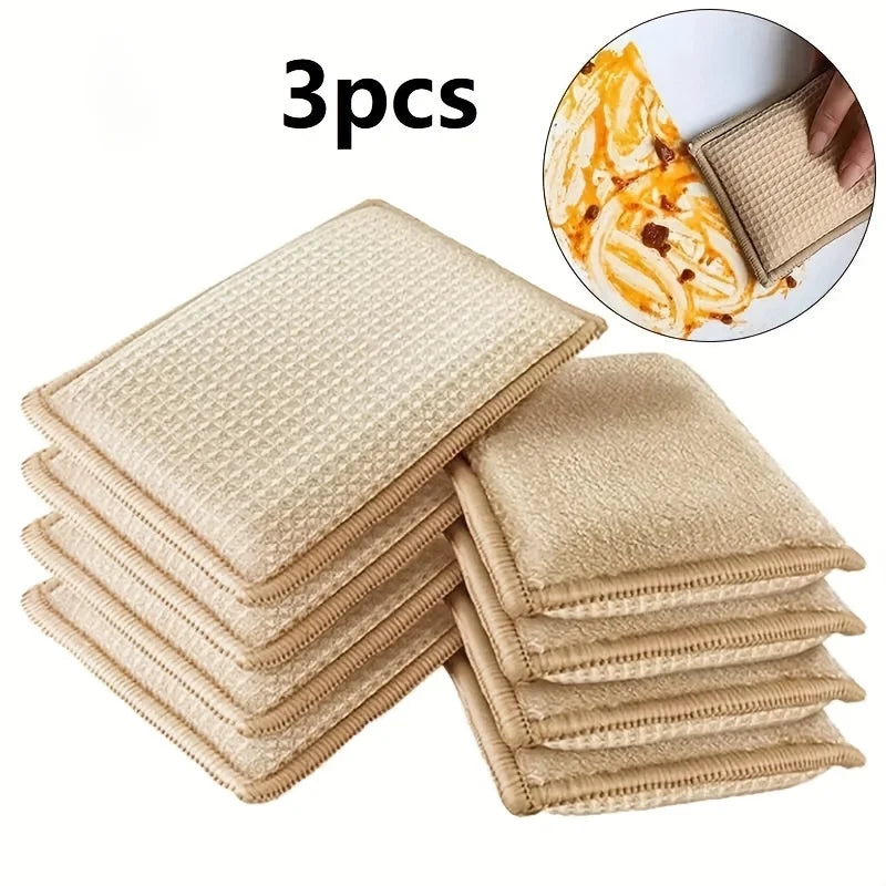 3-Pack Double-Sided Kitchen Sponges – Absorbent & Durable Kitchen Cleaning Sponge Babs