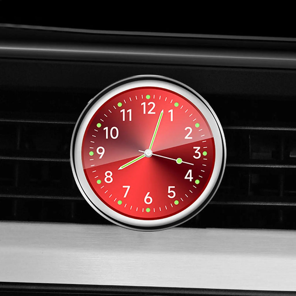 Mini Glow Stick-On Car Dashboard Clock – Quartz Analog Watch Car Dashboard Clock Babs