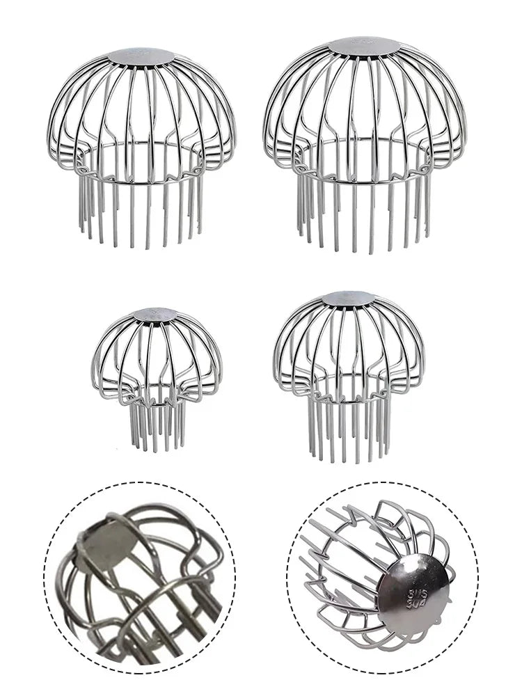 Stainless Steel Gutter Leaf Guard Drain Strainer 50–160mm Drain Leaf Guard Babs