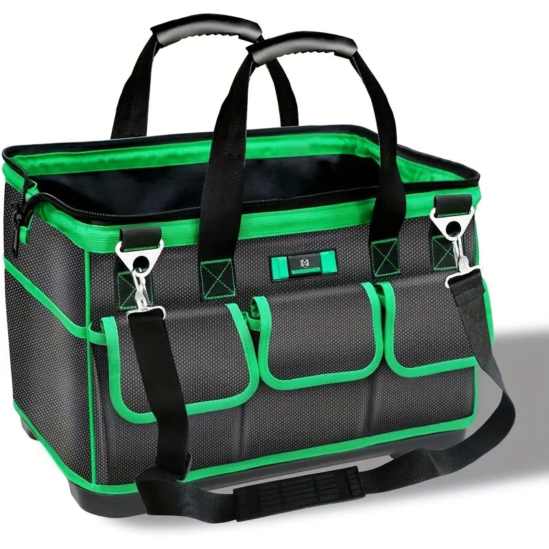 Heavy Duty Wide-Mouth Tool Bag | Large Zipper Organizer Tool Storage Bag Babs