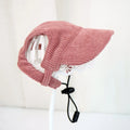 Adjustable Corduroy Dog Baseball Cap & Sun Hat for Dogs Dog Sun Hat Babs Pink M