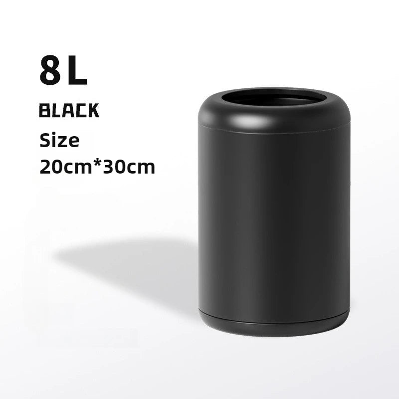 Modern Iron Trash Can 8L/12L – Waste Bin for Home Rooms Iron Waste Bin Babs 8L Matte Black