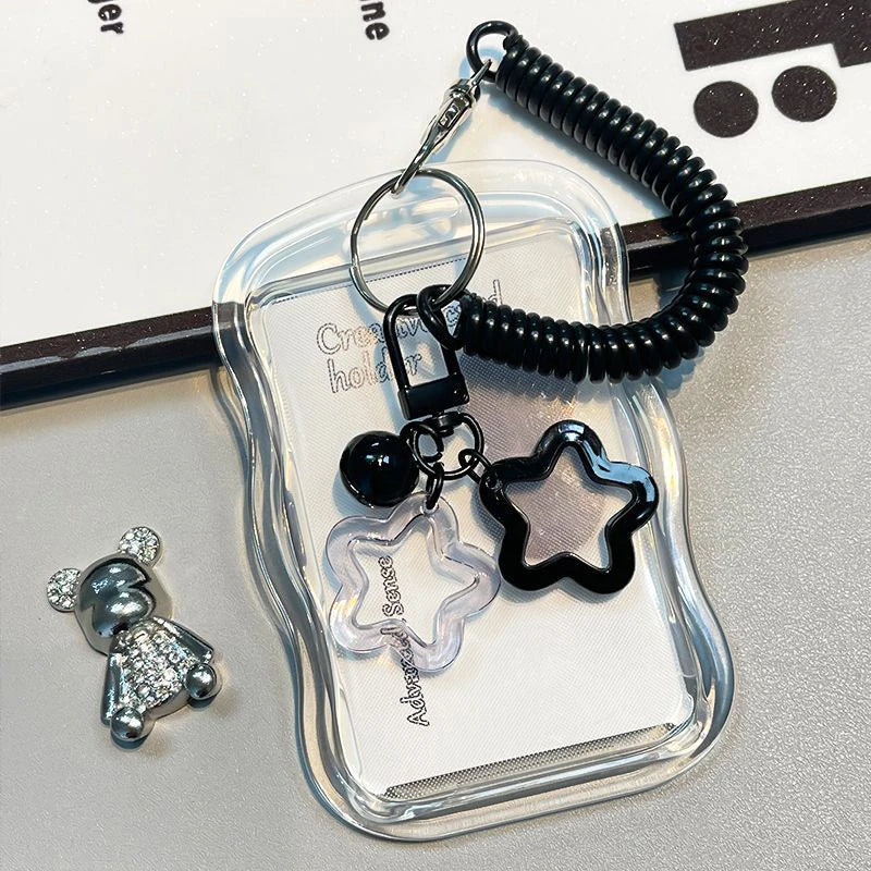Kpop Photocard Holder Keychain – Transparent Card Sleeve Keychain Card Holder Babs A3