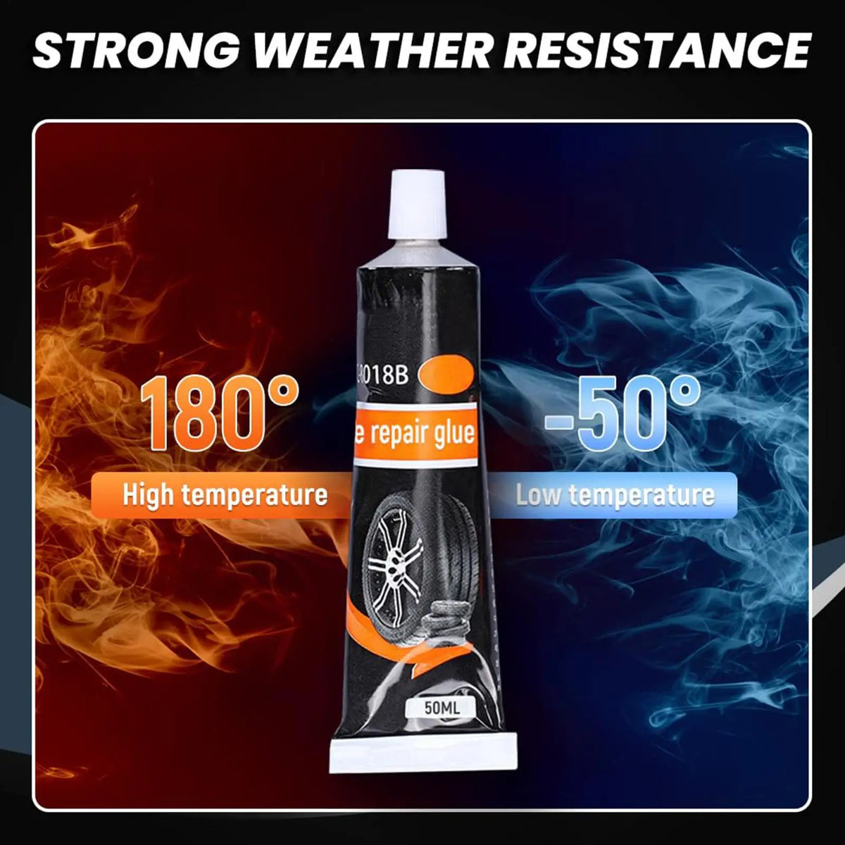 50ml Tire Repair Glue – Waterproof High Temp Rubber Adhesive Tire Repair Adhesive Babs