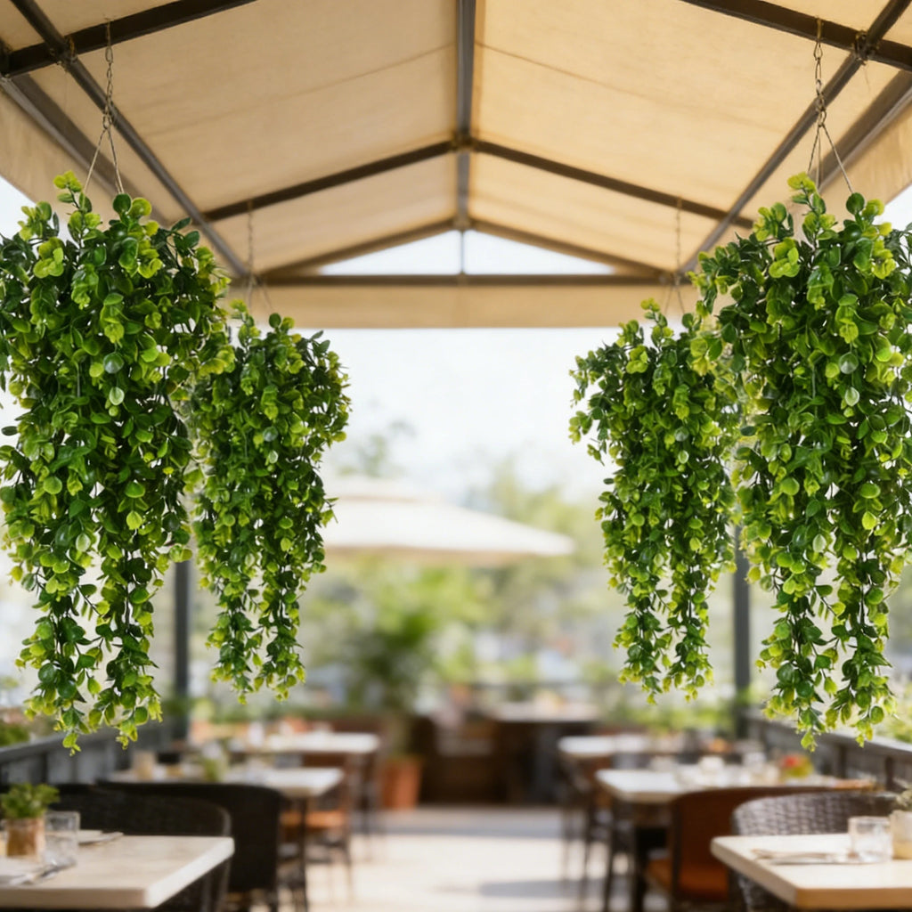 6pcs Artificial Eucalyptus Hanging Vines – Faux Greenery Decor Artificial Hanging Vines Babs
