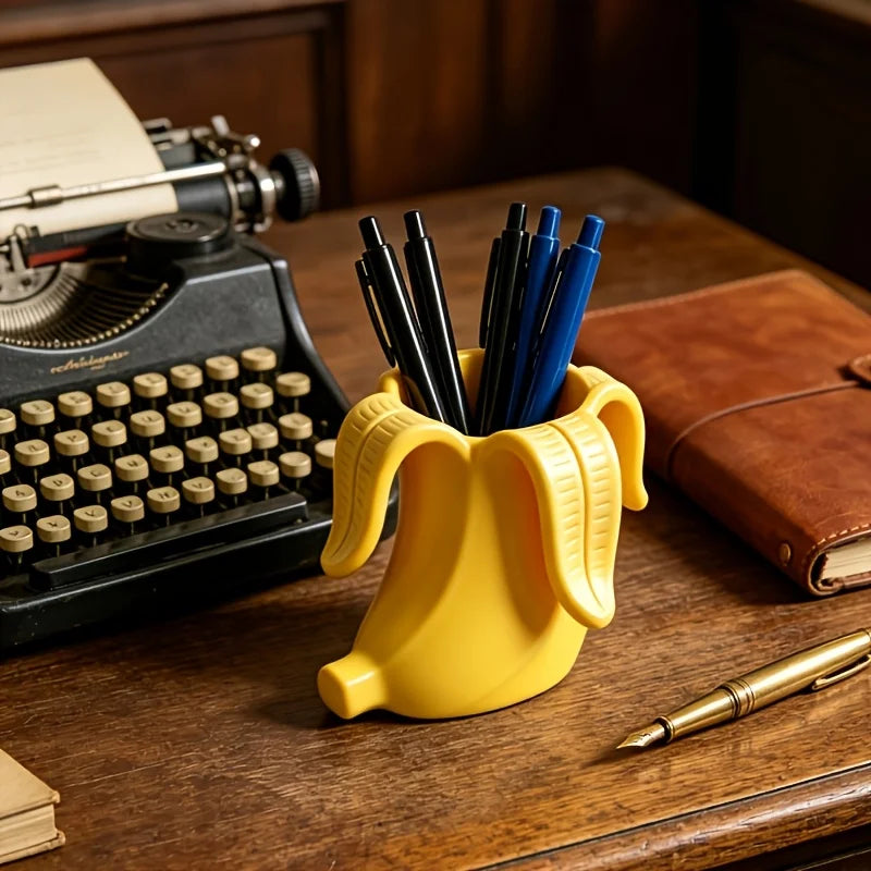 Cute Banana Pen Holder Desktop Storage Organizer Desktop Pen Holder Babs