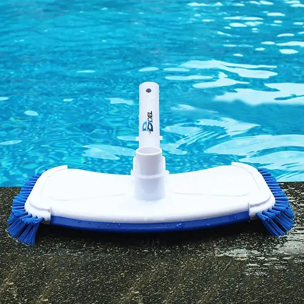 Curved Pool Vacuum Suction Head with Side Brush | Pool Cleaner Pool Vacuum Brush Babs