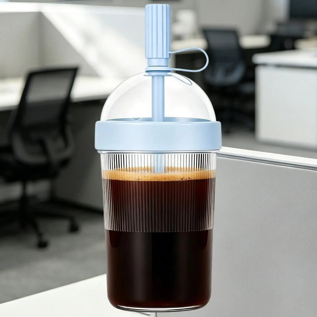 Reusable Coffee Cup with Lid & Straw – Travel & Office Use Reusable Drinking Cup Babs