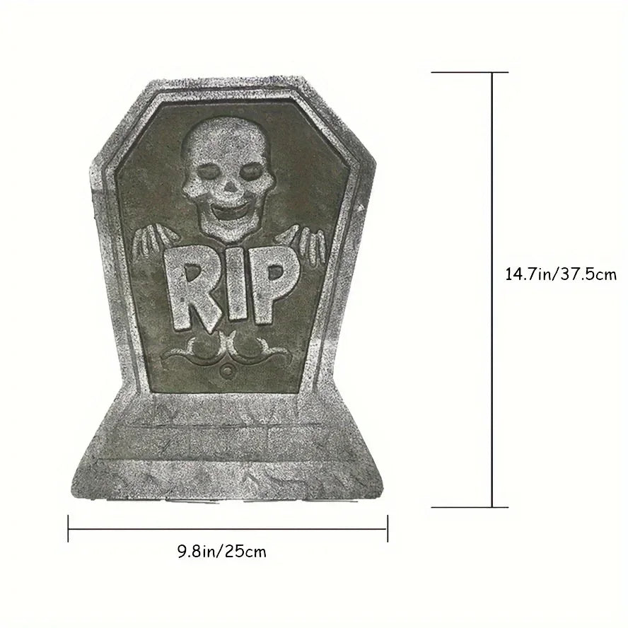 4-Pack Realistic Halloween Tombstone Decorations for Yard Halloween Yard Decor Babs