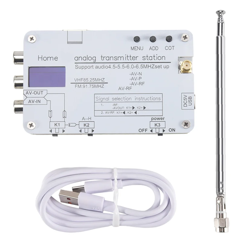 Analog TV Signal Transmitter with OLED Display | Global TVs TV Signal Transmitter Babs