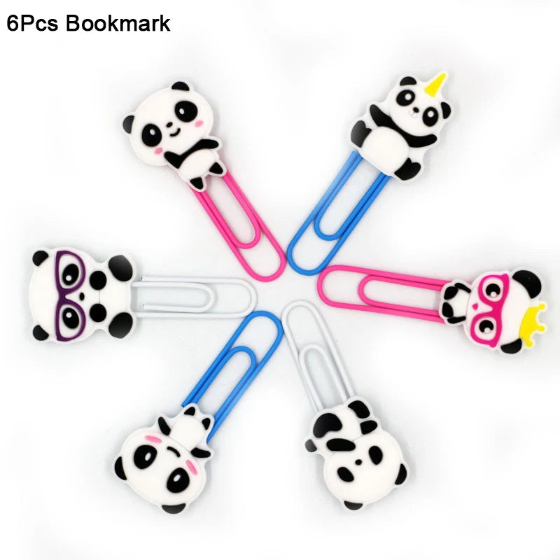 Panda Silicone Bracelet Keychain Bookmarks – Kids Party Favors Kids Party Favors Babs 6pcs bookmark