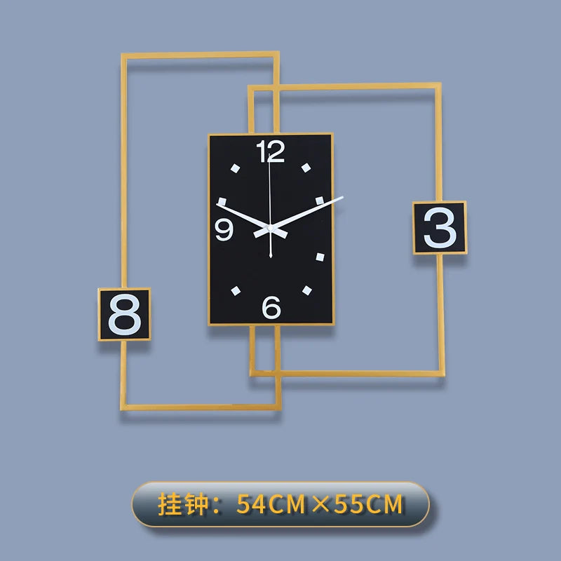 Luxury Gold Metal 3D Desk & Wall Clock – Modern Home Décor Decorative Desk Clock Babs