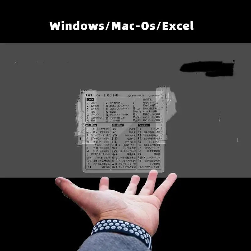 Japanese Excel Shortcut Sticker – Windows Office Cheat Sheet Office Reference Sticker Babs