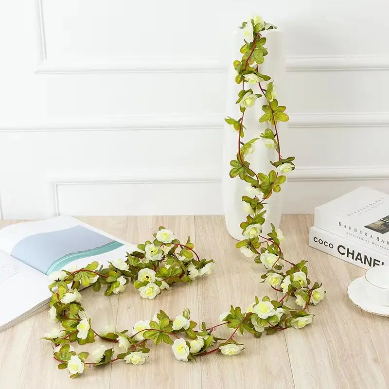 Silk Rose Artificial Flower Garland 2.2M – Wedding Home Decor Artificial Flower Garland Babs color 7