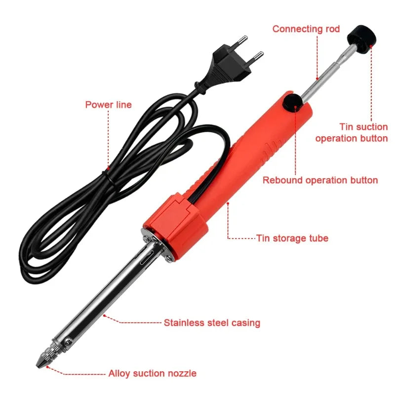 Electric Desoldering Pump Gun 30W – Large Suction DIY Tool Desoldering Pump Gun Babs