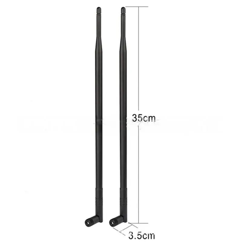 HUXUAN 9dBi Dual Band WiFi Antenna RP-SMA 2.4GHz 5.8GHz WiFi Antenna Babs one size