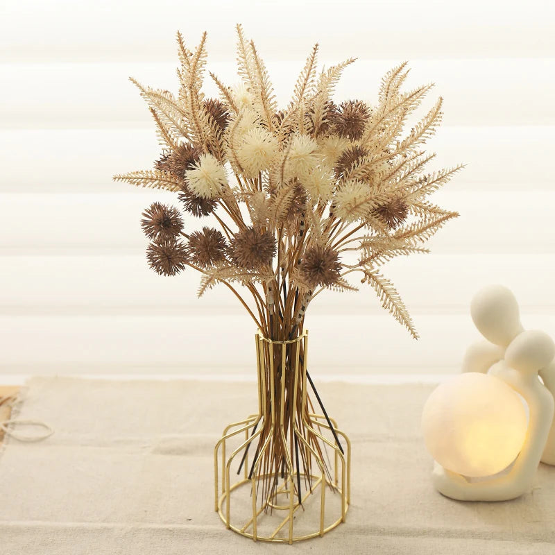 Artificial Lavender Prickly Ball Bouquet – Faux Flower Decor Artificial Flower Bouquet Babs