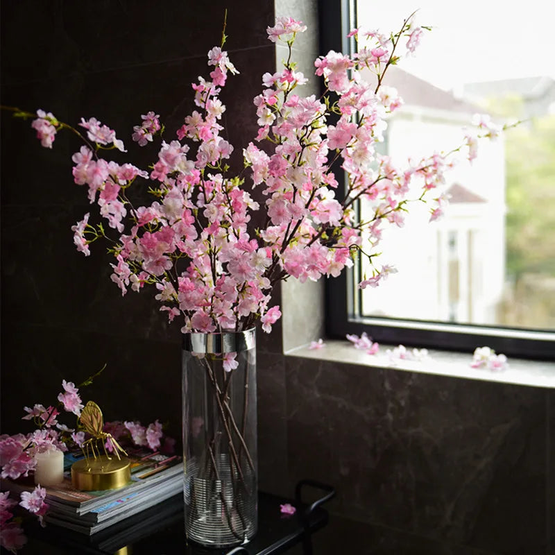 109cm Artificial Cherry Blossom Silk Branch | Sakura Decor Artificial Flower Branch Babs