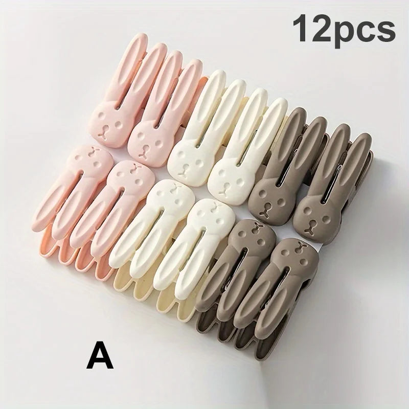 12-Pack Heavy Duty Clothespins – Windproof No-Trace Laundry Clips Laundry Clothespins Babs A-12Pcs