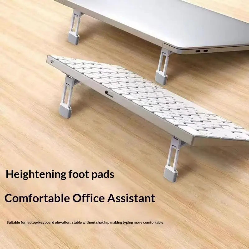 2Pcs Foldable Keyboard Riser Stand | Adjustable Tilt Laptop Feet Keyboard Riser Stand Babs