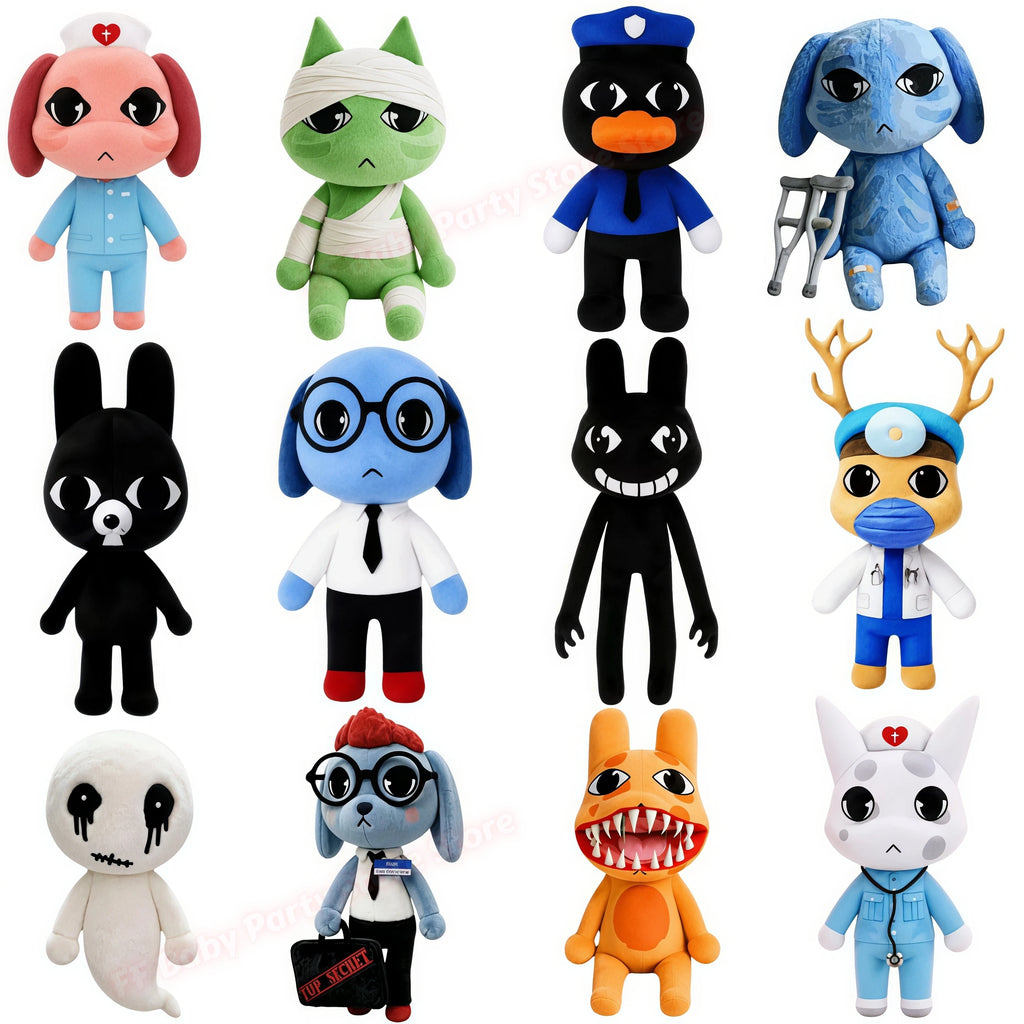 Horror Animal Hospital Plush Doll – Cat Dog Penguin Bunny Collectible Plush Doll Babs