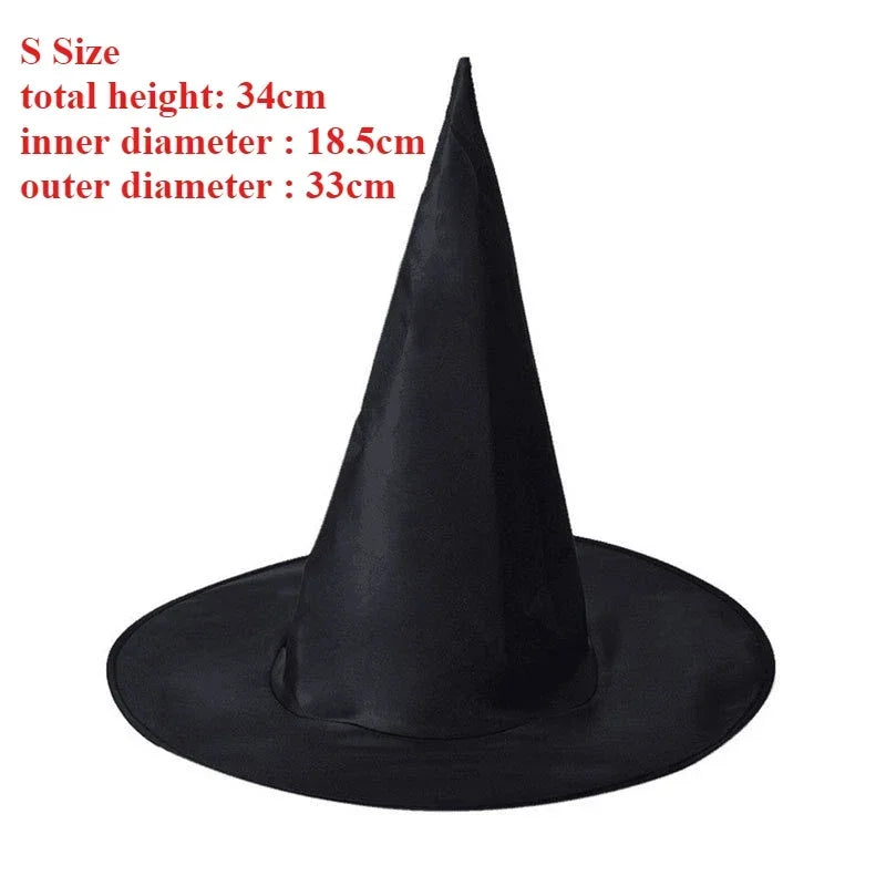 10pcs Halloween Witch Hats for Women & Kids – Party Costume Halloween Costume Hat Babs S size
