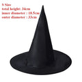 10pcs Halloween Witch Hats for Women & Kids – Party Costume Halloween Costume Hat Babs S size