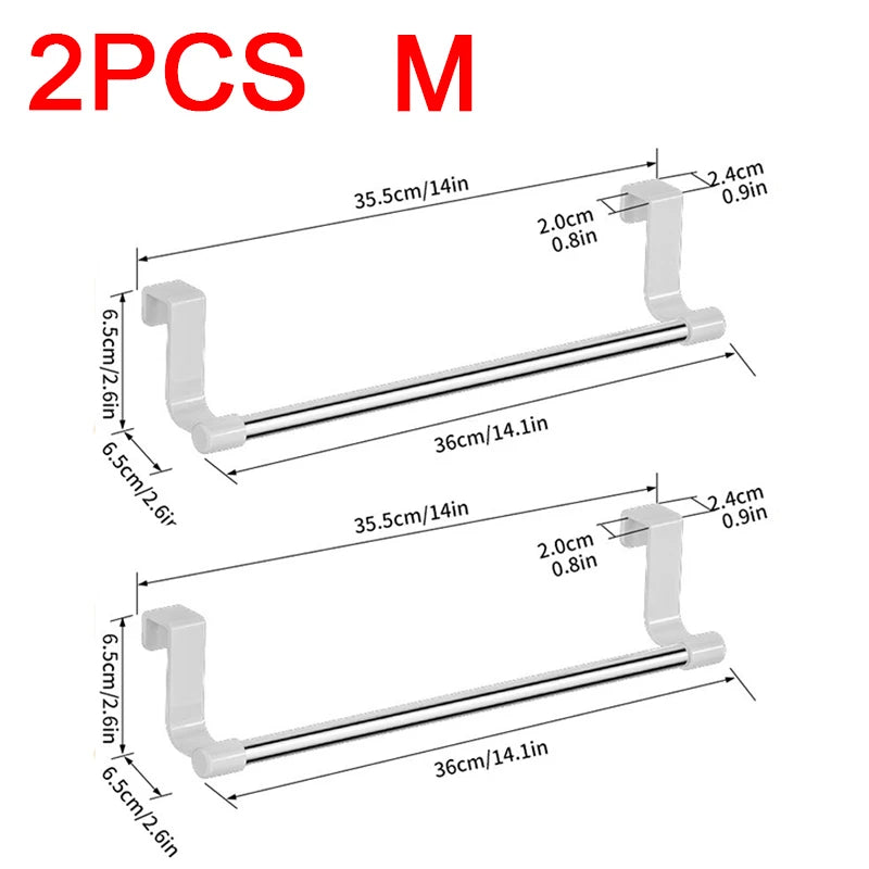 Stainless Steel Under-Sink Towel Rack & Organizer Under-Sink Towel Rack Babs 2pcs M-36x6.5cm