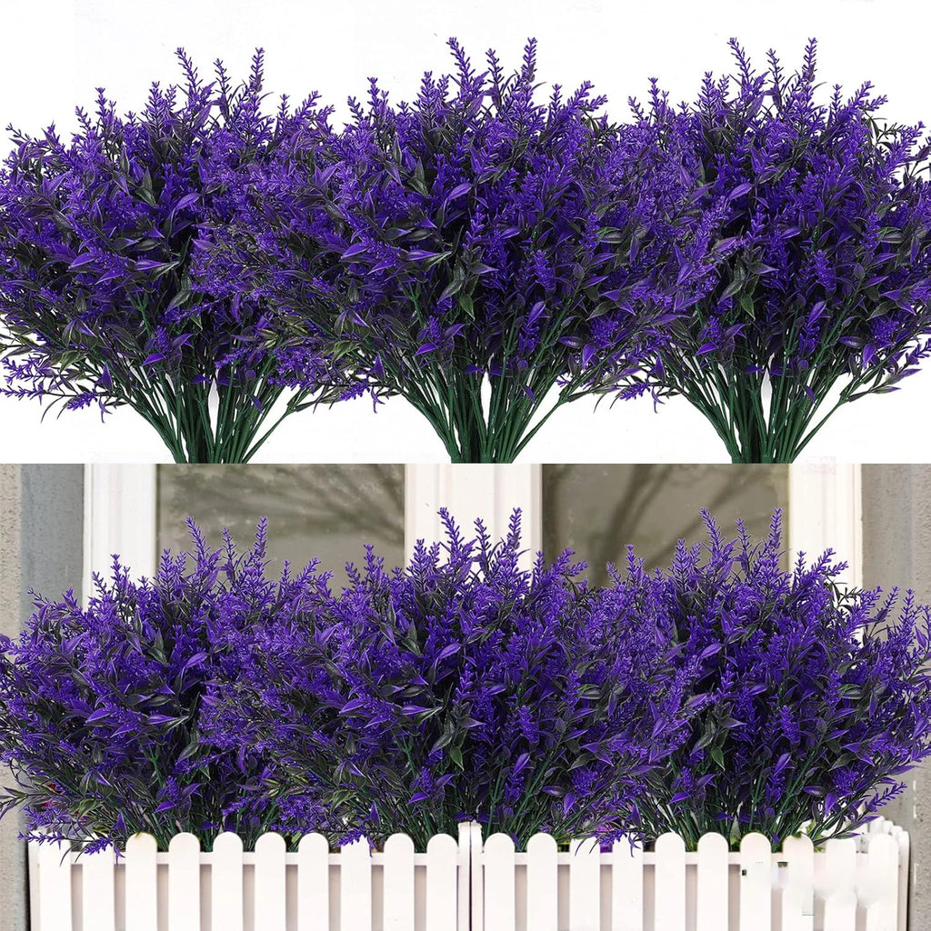 Artificial Lavender Stems Fake Plastic Flowers – Home & Wedding Artificial Flower Stems Babs