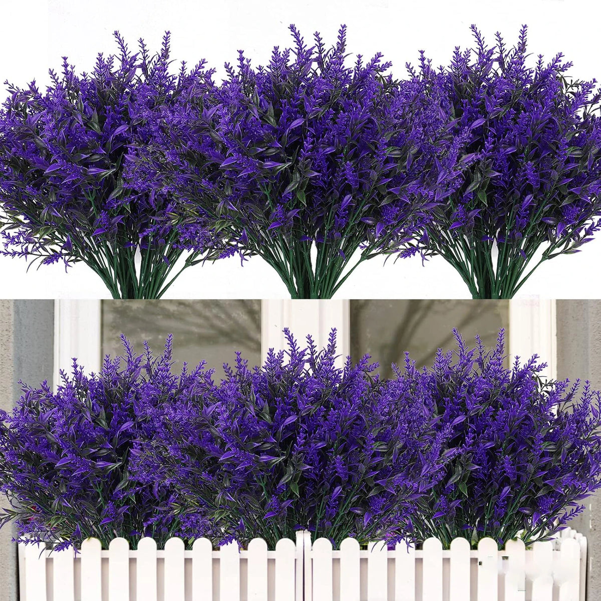 Artificial Lavender Stems Fake Plastic Flowers – Home & Wedding Artificial Flower Stems Babs
