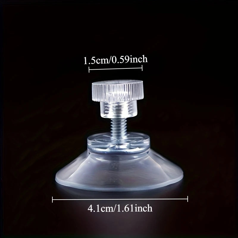 Suction Cup Glass Pads – Clear PVC Heavy-Duty Hook-Free Suction Cup Pads Babs