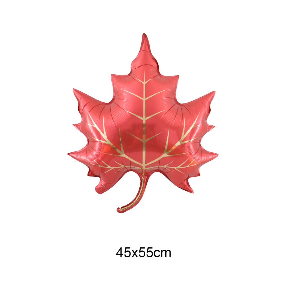 Thanksgiving Foil Balloons & Maple Leaf Banner Party Decor Party Balloon Decor Babs DARK GRAY As pictures show