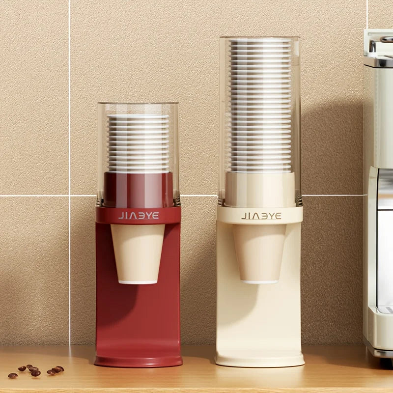 Transparent Countertop Cup Dispenser & Storage Rack Holder Cup Dispenser Rack Babs