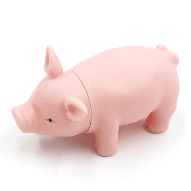Squeaky Pig Dog Toy – Interactive Chew & Bite Ball for Pets Squeaky Dog Toy Babs 1pcs-11cm