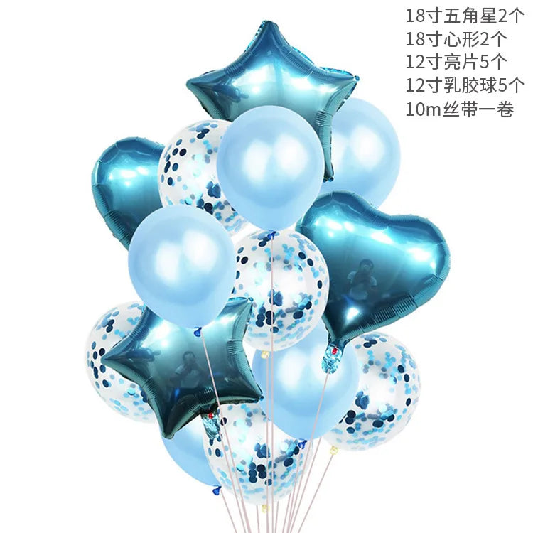 10-Pack Rose Gold Metallic Confetti Latex Party Balloons Party Balloons Babs 18 10inch