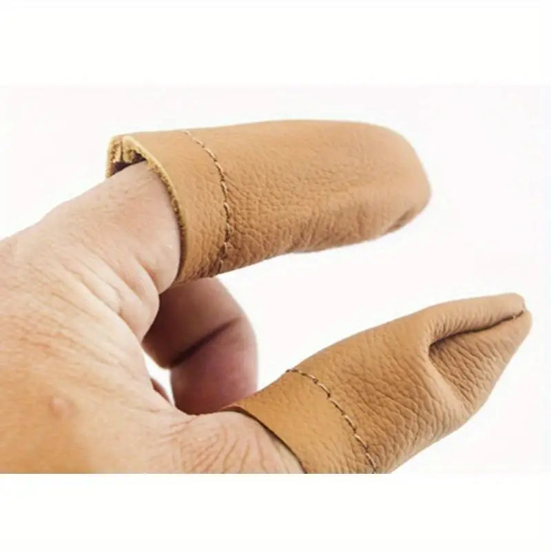 2pc PU Leather Finger Covers – Heat Insulating & Anti-Scratch Finger Protective Covers Babs 1set rando