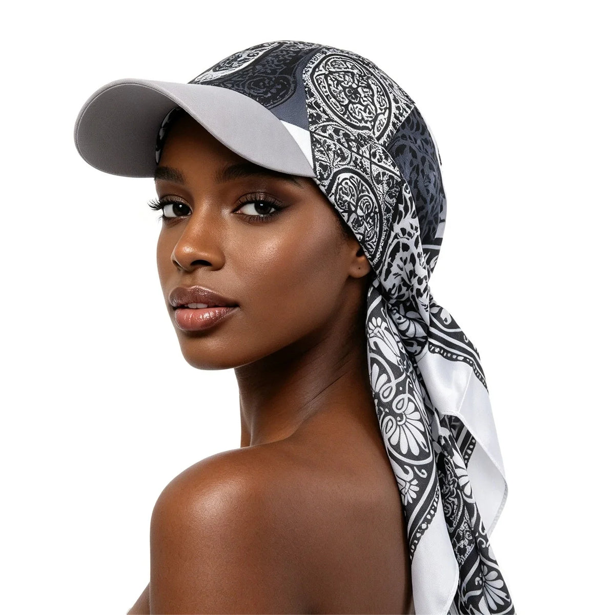 Women's Printed Satin Baseball Cap – Breathable Sun Hat Women's Sun Hat Babs