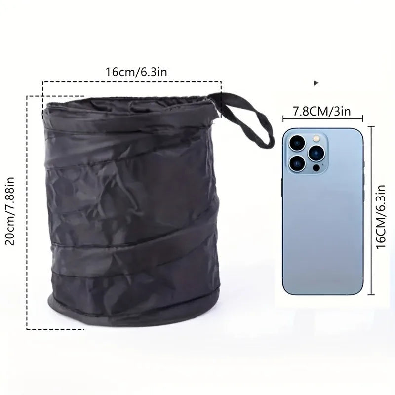 Collapsible Car Trash Can – Oxford Cloth, Universal Fit Car Trash Can Babs