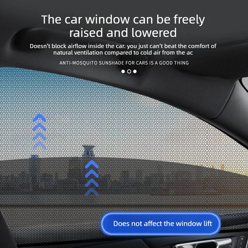 Car Mesh Sun Shade & Mosquito Screen – Universal Window Cover Car Window Sun Shade Babs