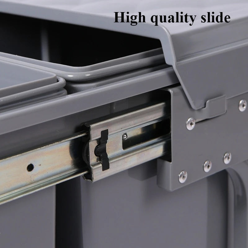 Oeny Pull-Out Embedded Kitchen Trash Can 10L+20L Dual Bin Pull-Out Trash Can Babs