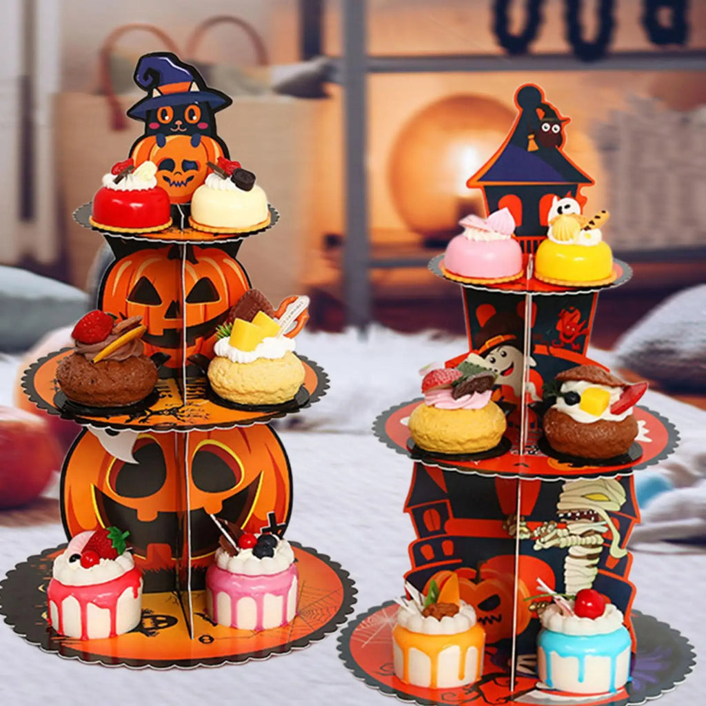 Halloween Ghost Cake Stand & Dessert Tray | Party Centerpiece Party Dessert Stand Babs