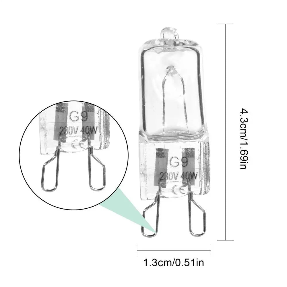 G9 40W Halogen Bulb – High-Temp Oven & Appliance Light Halogen Appliance Bulb Babs 40W 220 to 240V