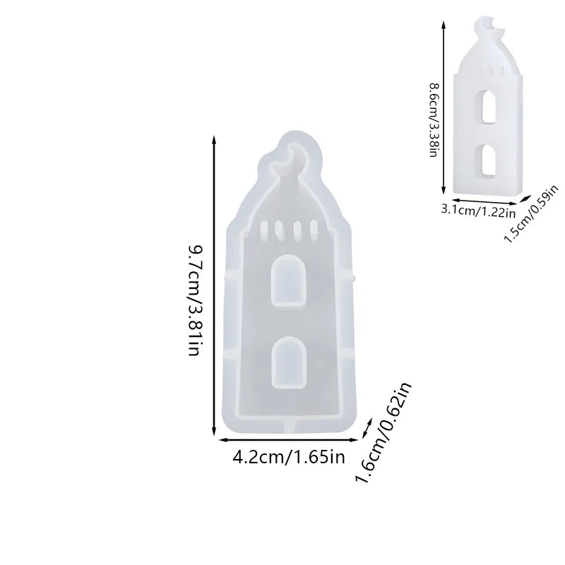 Ramadan Mosque Silicone Mold – Eid Resin Cement Craft Mould Craft Silicone Mold Babs C