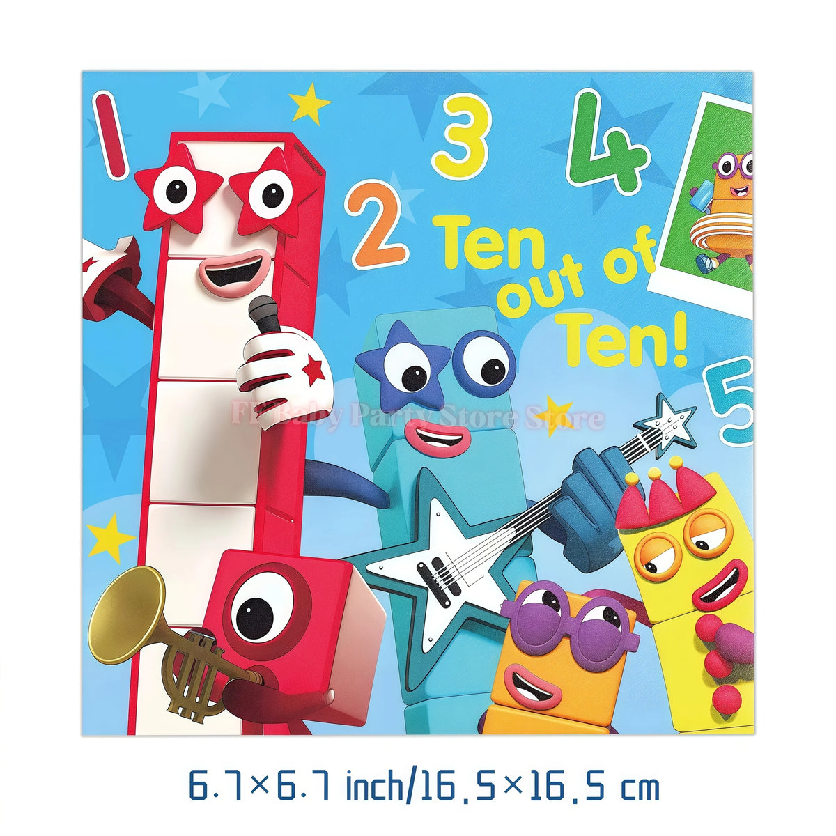 Building Blocks Birthday Party Kit – Plates, Cups, Balloons