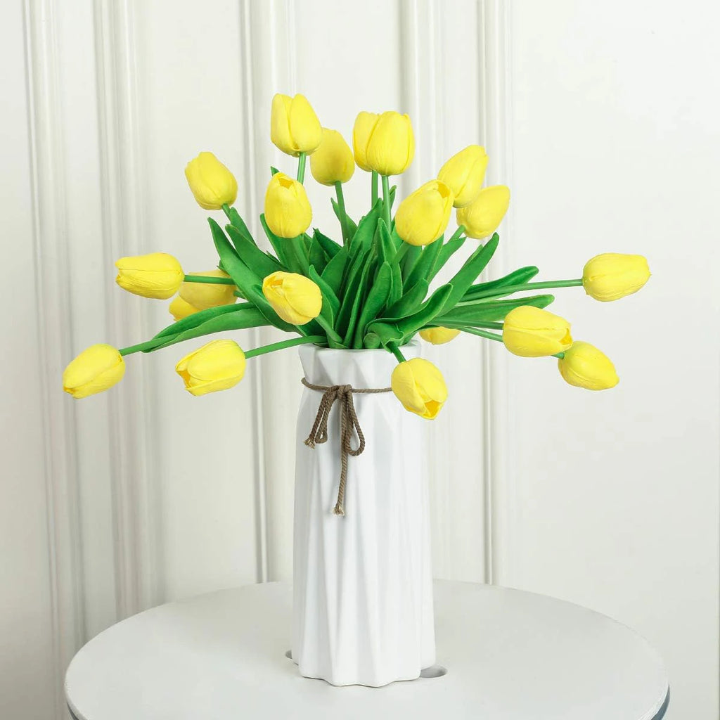 Real Touch Artificial Tulips 15-Piece Set – Wedding & Home Decor Artificial Flowers Babs
