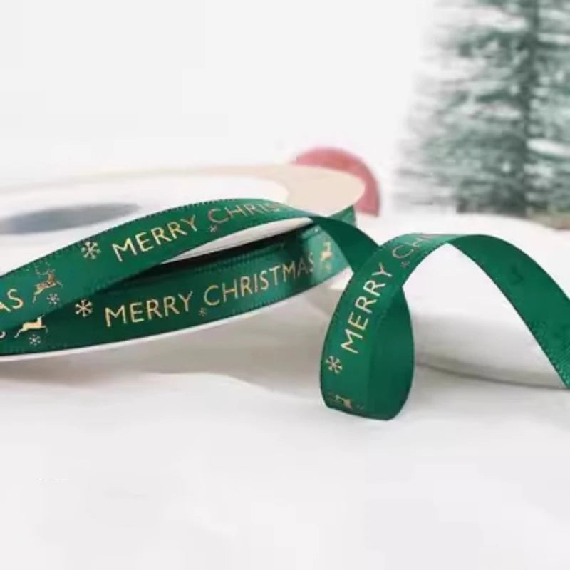 5m Christmas Ribbon for Tree, Gift Wrap & DIY Decorations Christmas Ribbon Babs 5m 21 5M